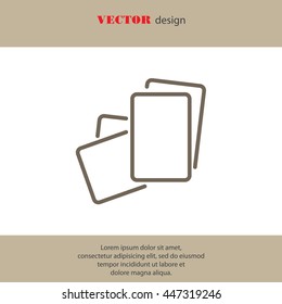 Web line icon. Paper, blank sheet of paper