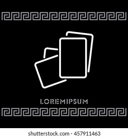 Web line icon. Paper, blank sheet of paper