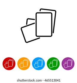 Web line icon. Paper, blank sheet of paper