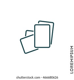 Web line icon. Paper, blank sheet of paper