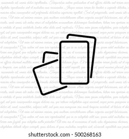 Web line icon. Paper, blank sheet of paper