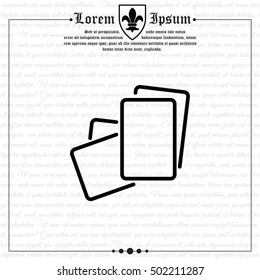 Web line icon. Paper, blank sheet of paper