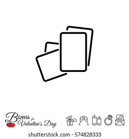 Web line icon. Paper, blank sheet of paper