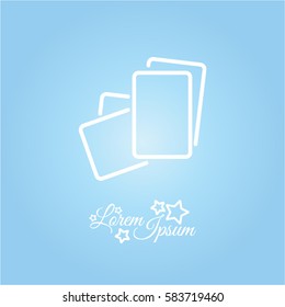 Web line icon. Paper, blank sheet of paper