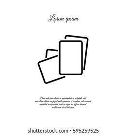 Web line icon. Paper, blank sheet of paper