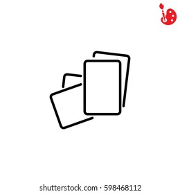 Web line icon. Paper, blank sheet of paper