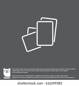 Web line icon. Paper, blank sheet of paper