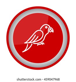 Web line icon. Parrot.