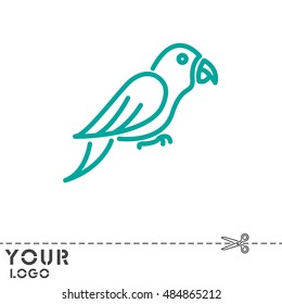 Web line icon. Parrot.