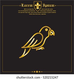 Web line icon. Parrot.