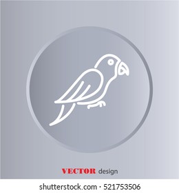 Web line icon. Parrot.