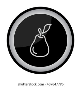 Web line icon. Pear