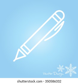 Web line icon. Pen