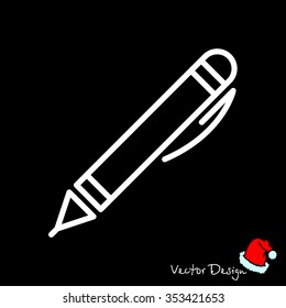 Web line icon. Pen