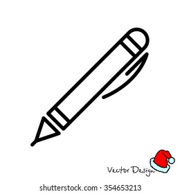 Web line icon. Pen