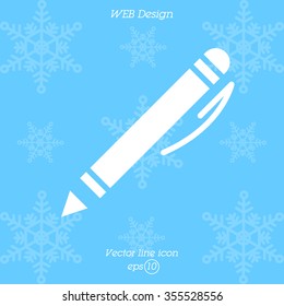 Web line icon. Pen