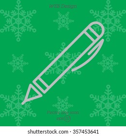 Web line icon. Pen