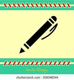 Web line icon. Pen
