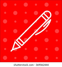 Web line icon. Pen