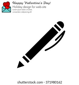Web line icon. Pen