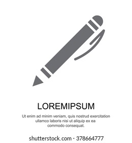Web line icon. Pen