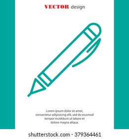 Web line icon. Pen