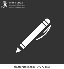Web line icon. Pen