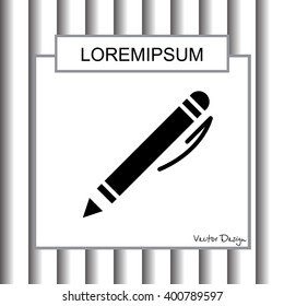Web line icon. Pen