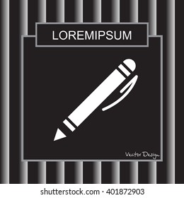Web line icon. Pen
