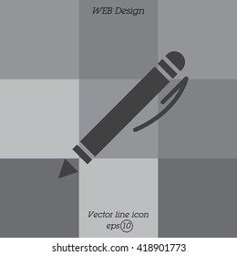 Web line icon. Pen