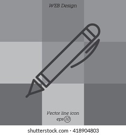 Web line icon. Pen