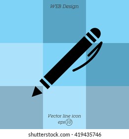 Web line icon. Pen