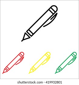 Web line icon. Pen