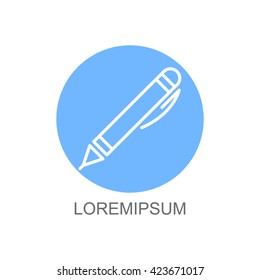 Web line icon. Pen
