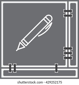 Web line icon. Pen
