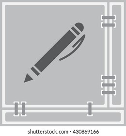 Web line icon. Pen