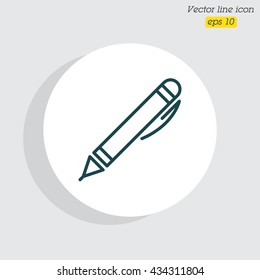 Web line icon. Pen