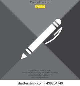 Web line icon. Pen