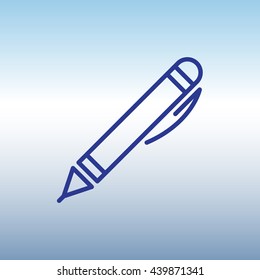 Web line icon. Pen