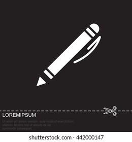 Web line icon. Pen