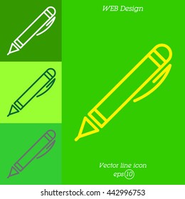 Web line icon. Pen