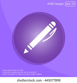 Web line icon. Pen