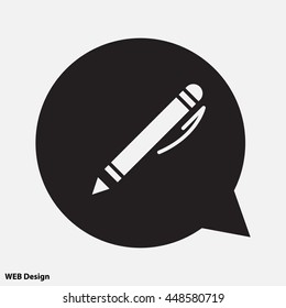 Web line icon. Pen