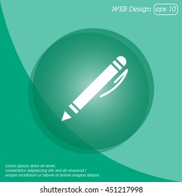 Web line icon. Pen