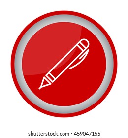Web line icon. Pen