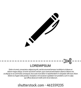 Web line icon. Pen