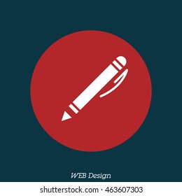 Web line icon. Pen