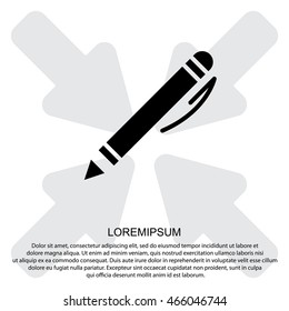 Web line icon. Pen