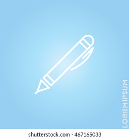 Web line icon. Pen