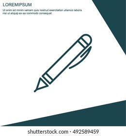 Web line icon. Pen